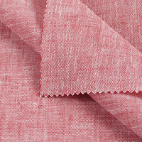 Tissu tissé léger teint en fil, couleur unie, 55 % lin 45 % coton, écologique, pour literie, garçons, hommes, femmes, enfants, formel – Meilleure vente