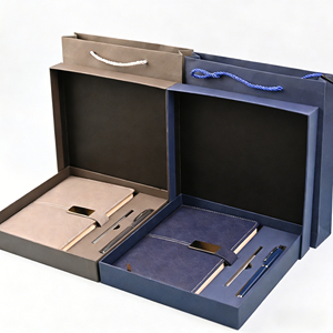 סט מחברות בכריכה רכה בגדלים A5 ו-B5 עם הדפסה בהתאמה אישית, יומן מעור PU עם לוגו, מתכנן למשרד ולשימוש עסקי - Product Image 2