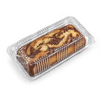 Boîte à gâteau transparente en PET avec fermeture à charnière inviolable, qualité alimentaire, capacité 9 pouces, personnalisable, gamme spécialisée, vente en gros