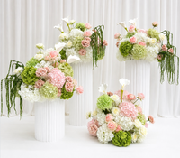 EG-S284 Bouquet de fleurs élégant pour mariage, arrangement floral de luxe en soie, centre de table pour réception, événement, fête, scène