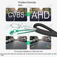 Caméra de recul spéciale, résolution 1080p, alimentation 12V pour poignées de porte, compatible avec