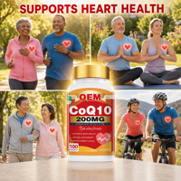 OEM CoQ10 200mg Softgels avec Shilajit PQQ Formule triple action-Complément alimentaire énergétique pour la santé cardiaque