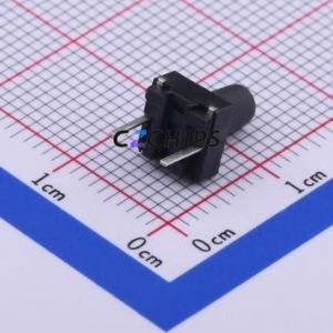 TSA064G90-250 Tactile Switch Through hole Component (THT) Switch Single Pole Single Throw Round Button 2.5N Through Hole - Product Image 2
