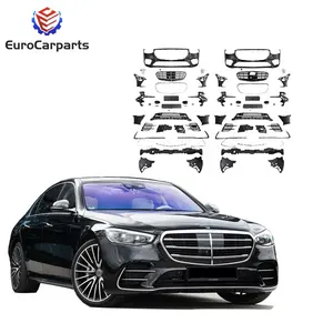 Kit de carrocería de PP para parrilla delantera y parachoques delantero, actualización A estilo 4MATIC Sport 450L 500L, Clase S, W223, S450L, 2021, 2022