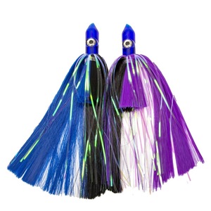 Leurre de pêche à la traîne 9 pouces en caoutchouc souple, type calamar, pour thon et wahoo en eau salée, pour la pêche au gros en haute mer - Product Image 5