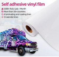 Rollo de Vinilo Adhesivo Imprimible de PVC de 140g de Fabricante Chino para Pósters y Calcomanías