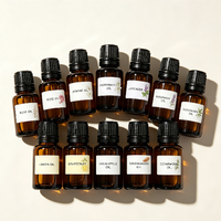 Grosir 10 Jenis Set Minyak Esensial Alami Murni Mawar Lavender Mint Melati Aromaterapi Diffuser Minyak Pijat OEM Label Pribadi