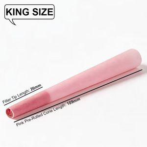 Zapwrap Cônes pré-roulés 100 pièces King Size Rose Naturel Écologique Végétalien Combustion lente Remplissage facile - Product Image 5