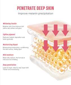 Crème pour le visage QBEKA pour éliminer les taches de rousseur, crème pour le visage pour éliminer les taches de rousseur et les taches brunes, formule avancée de crème correctrice de taches brunes pour femmes - Product Image 4