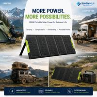 Panneaux solaires pliables 300W, chargeur solaire monocristallin ETFE portable pour stations d'alimentation portables, camping, extérieur, IP67 MC4 UKCA