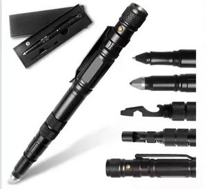 Bolígrafo Táctico de Defensa Personal de Aluminio para Exteriores - Herramienta Multiusos con Linterna y Rompecristales para Hombres y Mujeres - Product Image 3