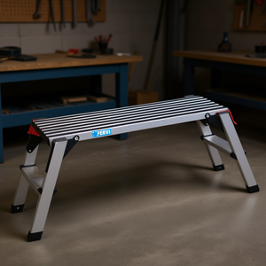 Plateforme pliante antidérapante Fervi 120 cm, établi en aluminium avec pieds réglables pour usage en atelier - Product Image 3