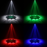 6 шт. * 15 Вт зеленые лазерные прожекторы Bee-eyes IP20, 10-канальный DMX512, интеллектуальное управление температурой, линейное диммирование, сценическое освещение для баров, дискотек, вечеринок