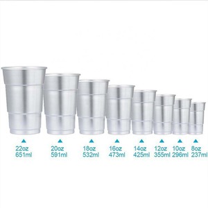Vaso de aluminio rojo de 400ml, 10 y 20 Oz, personalizado, de acero inoxidable, para acampar, <span class=keywords><strong>500ml</strong></span>, reutilizable, taza de cerveza, vaso de pinta de 16oz, taza de 17oz - Product Image 3