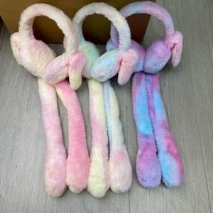 Orejeras Divertidas con Orejas de Conejo Móviles, Lindas Orejeras Inflables de Felpa, Cálidas para el Invierno, Juego para Padres e Hijos - Product Image 5