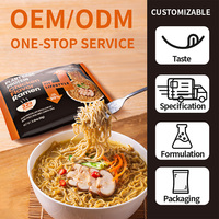 Nouilles sèches à faible teneur en matières grasses et riches en protéines, saveur poulet, pâtes, régime alimentaire sain, ramen instantané, non OGM, faible teneur en glucides, sachet