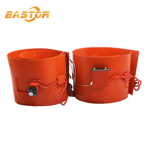 125X1740mm Digital Thermostat Flexible Silicone Oil Drum Heater 55 Gallon Silicon <b>Rubber</b> Heating Equipment - Product Image 4
