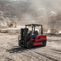 Chariot élévateur électrique JICHUAN AWD 2026 avec longueur de fourche de 3,38 m, pneus pleins, capacité de 1,5 à 3,5 tonnes, pour la manutention de marchandises en conteneurs