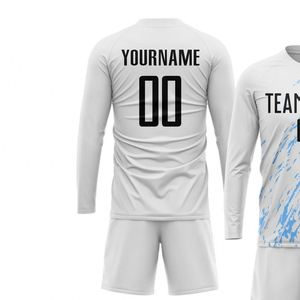 New Quality Soccer Uniform <b>Long</b> Sleeve Football Jersey Set Sublimated Team Sportswear Breathable Polyester <b>Match</b> Training Sport - Product Image 3