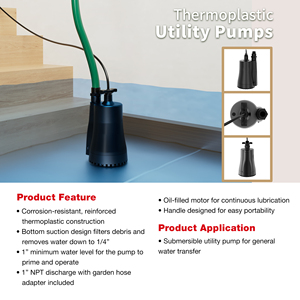 Petite Pompe Électrique CA Submersible Multifonctionnelle pour l'Évacuation de l'Eau et le Drainage des Inondations de Sous-sol - Product Image 2