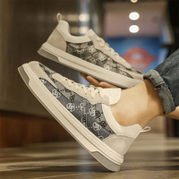 Sepatu Sneakers Baru Grosir Langsung dari Pabrik untuk Musim Semi, Sepatu Sneakers Bermotif untuk Pria, Sepatu Sneakers Kasual Outdoor Desainer Pria
