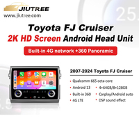 Carplay de 13,3 pulgadas para Toyota Cruiser FJ 2007-2024 Radio de coche pantalla táctil navegación GPS para coche Android 13 reproductor Multimedia