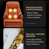 Fauteuil de massage électrique de luxe léger, multifonctionnel, inclinable et ergonomique pour usage domestique et commercial