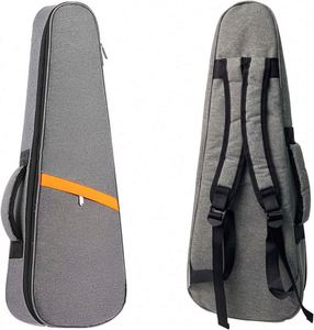 Sac de transport pour ukulélé en mousse rembourrée imperméable, personnalisé en usine BSCI, tailles concert et ténor, avec doubles bretelles, pour petites guitares - Product Image 1
