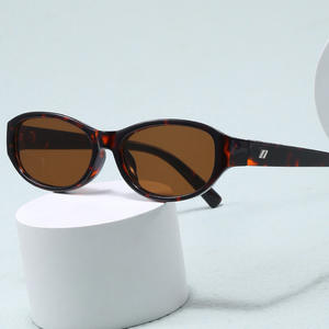 Lunettes de soleil rétro œil-de-chat Qianai pour femme, monture ovale, protection UV400, monture en PC, verres AC, type 3, pare-soleil F5-6361 - Product Image 1