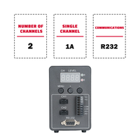 Alimentation externe MUKEREN Entrée AC220V Contrôleur numérique PWM 2 canaux Sortie 24V Déclenchement par bord + niveau 200W Charge maximale 3PIN2