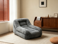 VERNSSY Nouveau Design Fauteuil Lounge Monoplace Rembourré en Éponge Douce Forme Ronde pour Salon, Villa, Gîte, Hôtel