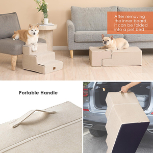 Rampa Plegable Portátil de Espuma para Mascotas, Escalera de Tijera para Perros Pequeños - Product Image 4