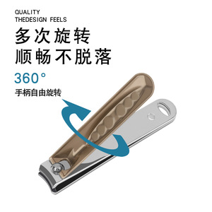 Carbon Steel Nail Clippers 15Mm Electroplated Thick Blade Portable Flat Mouth For Finger Trimming - Product Image 1