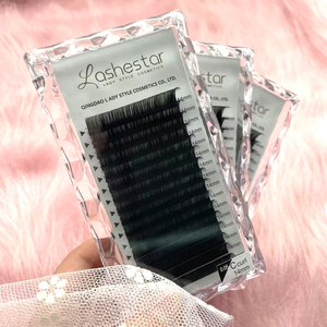 Lashestar mở rộng lông mi mới đến dễ dàng Fan Cashmere khối lượng lông mi Hàn Quốc lông mi Lụa 2mm băng cá nhân lông mi - Product Image 2