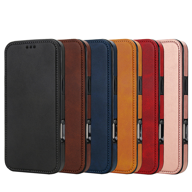 Magnetic Flip Leather Case for iphone 17 Air 16 Pro Max 16E 17E 15 14 13 12 11 7 8 6 Plus Card Slots Kickstand Wallet