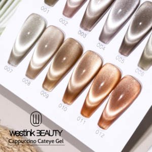 Westink cappuccino Vernis à ongles en gel pour yeux de chat avec aimant pour oeil de chat holographique, salon de manucure et nail art DIY à la maison - Product Image 6