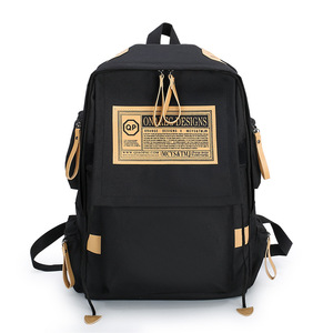 Oxford Cloth <b>Backpack</b> <b>Large</b> Capacity Laptop Compartment Unisex Travel <b>Backpack</b> Red Blue Black Coffee Tan - Product Image 5