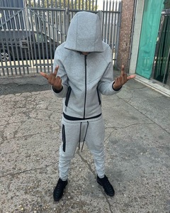 Windrunner 2025 – Ensemble de survêtement technique en molleton de qualité supérieure pour <span class=keywords><strong>homme</strong></span>, collection automne-hiver, 2 pièces, avec logo - Product Image 2