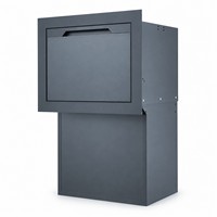 Boîte à colis murale Weldon, étanche, antivol, en acier, encastrée, pour livraison de colis, boîte aux lettres pour extérieur