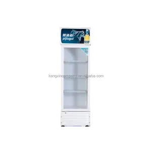 Frigorifero commerciale verticale di raffreddamento ad aria bevande analcoliche e Display di Soda per congelatore porte in vetro vetrina refrigeratore
