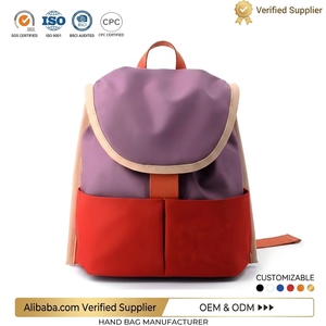 Mochila Escolar Impermeable para Niños de Primaria con Capacidad de 20-36L, con Solapa de Color en Contraste y Cierre de Cremallera - Product Image 1