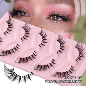 Pestañas postizas 3D, pestañas reutilizables al por mayor, maquillaje de <span class=keywords><strong>seda</strong></span> 3D, pestañas, 5 pares de pestañas, libro de pestañas, pestañas de ojo de gato con alas - Product Image 2