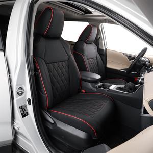 EKR Ensemble complet de housses de siège de voiture en cuir pour <span class=keywords><strong>Dodge</strong></span> Journey 2013-2022 Matériau respirant - Product Image 3