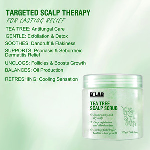 <span class=keywords><strong>Exfoliante</strong></span> para el Cuero Cabelludo de Marca Privada, Champú <span class=keywords><strong>Exfoliante</strong></span> para Cuero Cabelludo Seco y con Picazón, Champú Clarificante para Desintoxicar el Cuero Cabelludo - Product Image 4