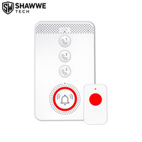 Panneau d'alerte médicale 4G LTE, système d'alarme d'urgence SOS pour personnes âgées avec fonction de conversation bidirectionnelle activée par la voix, bouton de cou étanche IP65