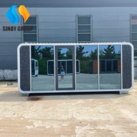 Maison Modulaire Intelligente en Conteneur, Design Rond en Acier Galvanisé, Préfabriquée pour Complexes Hôteliers, Bureaux, Entrepôts, Villas, Hôtels Modernes