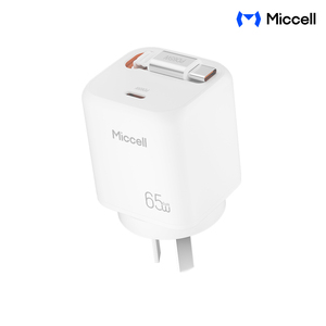 Cargador Universal Rápido Miccell 65W <span class=keywords><strong>para</strong></span> <span class=keywords><strong>iPhone</strong></span>, con Cable USB, Portátil y de Alta Velocidad <span class=keywords><strong>para</strong></span> Móviles y Laptops - Product Image 2