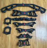 DINUO Lot de 8 poignées ergonomiques magnétiques, accessoires pour machine à câble, poignées de traction pour entraînement du dos