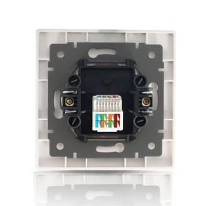 <span class=keywords><strong>Prise</strong></span> murale <span class=keywords><strong>RJ45</strong></span> pour réseau <span class=keywords><strong>Internet</strong></span> CAT6, ignifuge V-0, cadre 86*86, norme européenne, couleurs blanc, noir, gris, or - Product Image 6