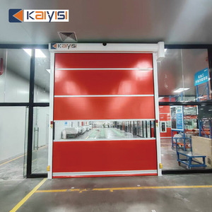 Les portes à grande vitesse industrielles conçues modernes de volet de rouleau de PVC jeûnent surface de finition intérieure d'entrepôt - Product Image 4